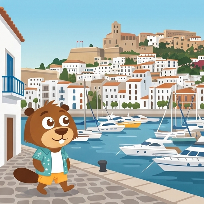 Hopkins on the Barcelona to Ibiza route