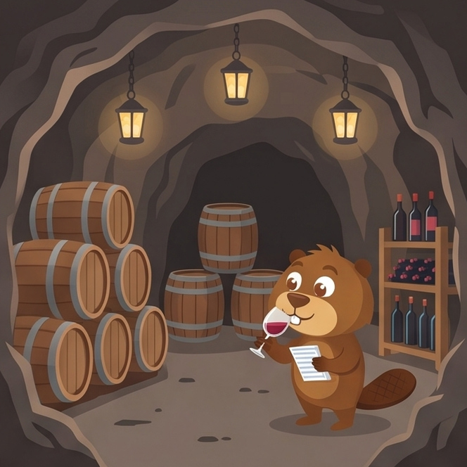 Hopkins at a Santorini cave winery