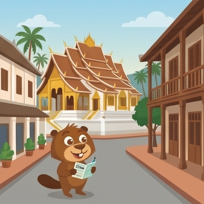 Hopkins at Luang Prabang, Laos