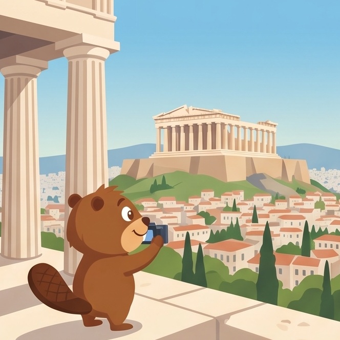 Hopkins at Acropolis · Athens