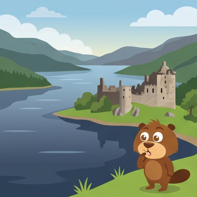Hopkins beside Loch Ness